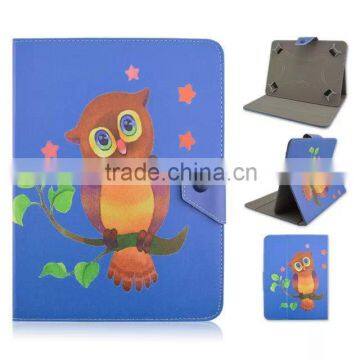 A Bird Design with Folio Rotating Stand Universal Cases For Tablet 7/8/10 Inch Case