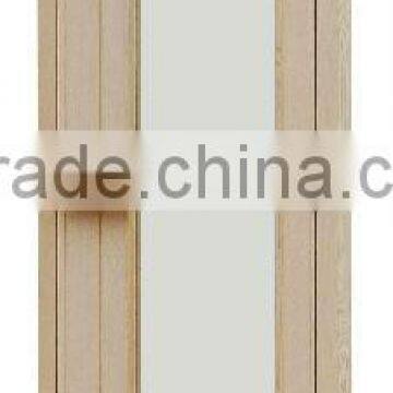 Brown color sauna glass door with hemlock frame KD-7066