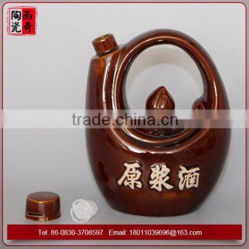 Chinese tea pot shaped ceramic wine bottle for sale