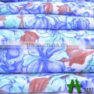 Polyester Knitted Floral Printing Velvet Fabric photo-2