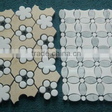 Waterjet marble mosaic