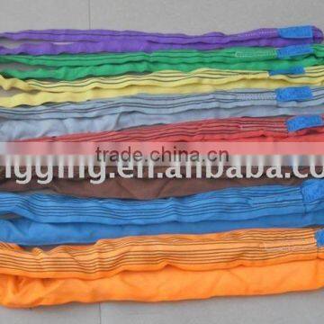 Double Ply Polyester Lifting Round Sling Nylon Lashing Belt photo-6