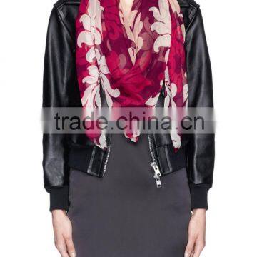 Printed Silk Twill Scarf for Women