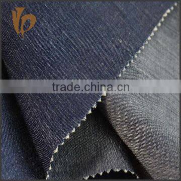 Indian Linen Cotton Yarn Dyed Denim Flax Fabric Wholesale photo-3