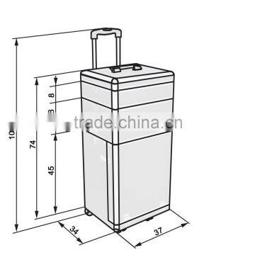 2016 Wholesale Large Capacity Aluminum Trolly Case for Salon Quality Choice photo-5