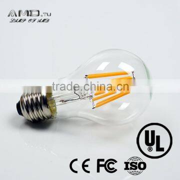 A60 Led Filament Bulb E27 E26 Led Epistar Filament Dimmable Led Bulb photo-2