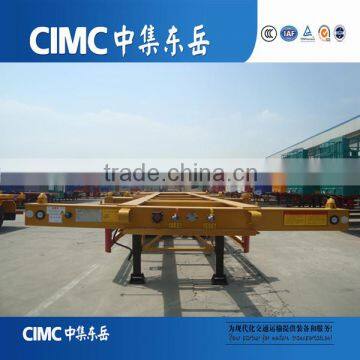 China CIMC 2 Axle Chassis Semi Trailer Container Transport Truck Trailer photo-4