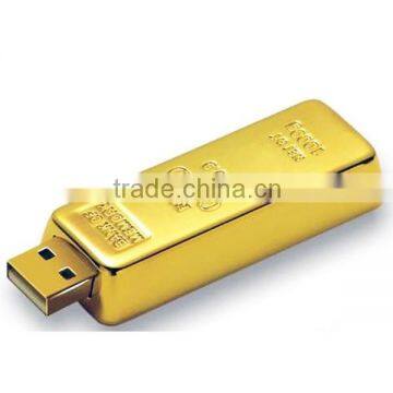 Shinny gold bar usb flash disk, usb drive 3.0 16gb