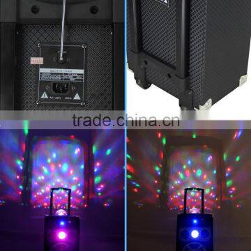 Multi-functional Wooden Rechargeable Battery Speaker With Ball Light