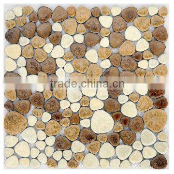 Big and small round shape porcelain mosaic design simple