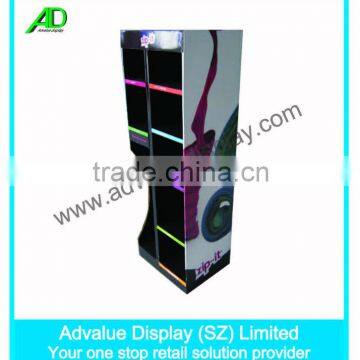 hot sale coloured ribbon floor standing ad display