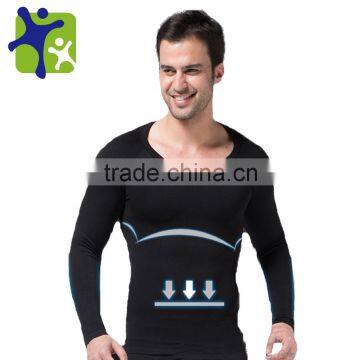 Mens Body Shaper Long Sleeve Undershirt 321 GY Sport Corset Slimming Girdle Shapewear Underwear