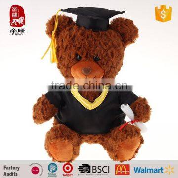 ICTI Custom Plush Graduation Teddy Bear with Bachelor Uniform