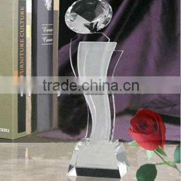 Hot Sale Crystal Business Service Trophy For Corporate Items