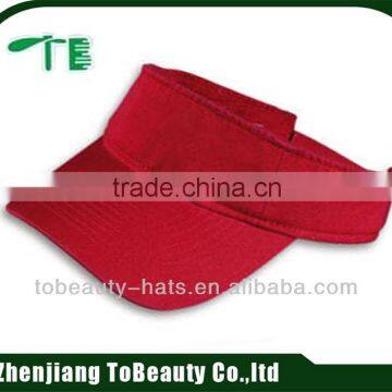 red customized golf sun visors