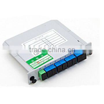 Hot china products wholesale 1x8 box card insertion plc splitter , optical in splitter , plc fibre splitter