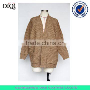 Women Heavy Knit Sweater Shawl Collar Cardigan photo-3