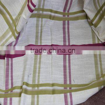 Modern Curtain Design Square Linen Mixed Curtain Fabric for Ready Curtains photo-2