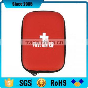 mini new products red waterproof eva first aid box case with cross logo