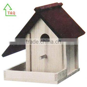 Cheap Hot selling Creative DIY natural wooden wild bird house