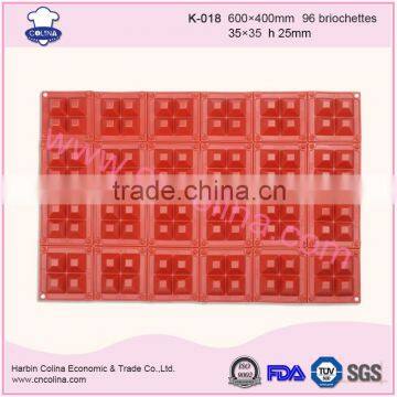 Small Square Shape Removable Silicone Cake Mold Baking Tools Cake Pan photo-2