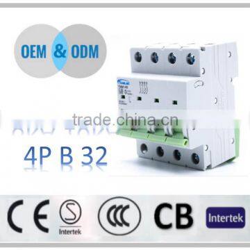 China supplier 240V/415V 4 pole micro circuit breaker