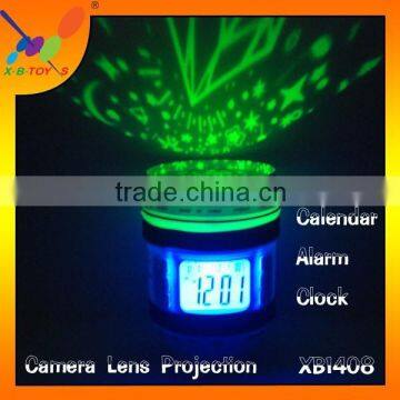 Music and starry sky Calendar. 2015 Star Sky Music Projection Night light with Alarm Clock.