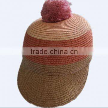 Striped Fashion Straw Cap With Peak photo-2