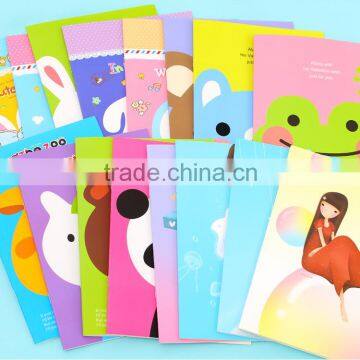 Monochrome cartoon exercise book, cartoon notebook, copybook