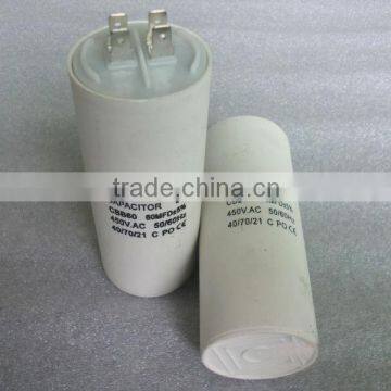 white plastic & aluminum shell LEFENG brand cbb60 cbb65 cbb61 cd60 series capacitor 5-120uf 250-500vac