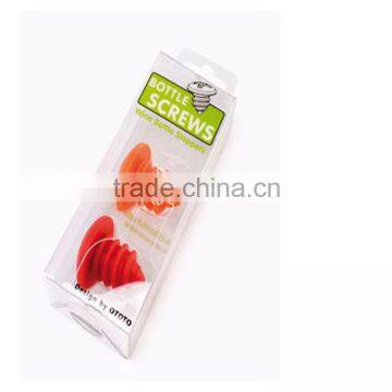 Silicone Screw Shape Food Grade Wine Bottle Stoopers photo-6