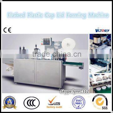 CE Standard Automatic Flatbed Plastic Lid Cover Forming Machine,plastic lid cover thermoforming machine