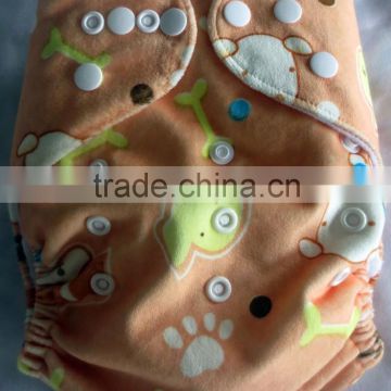 Waterproof PUL minky cloth nappy animal cartoon design boy girl bulk cloth diaper cover