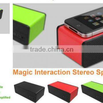 Magic Interaction Stereo Speaker for Mobile phone or computer