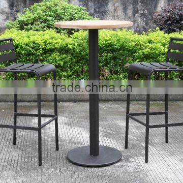 2016 Popular new design outdoor and indoor full aluminium bar chair and bar table