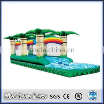 2015 hot sale plastic play balls inflatable bouncy castle with water slide for adults