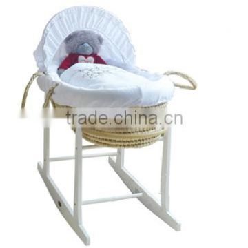 Nursery Baby bassinet Baby Moses basket with rocking stand