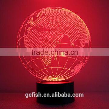 Cheap 3D Acrylic Table Earth Lamp Christmas Gift photo-2