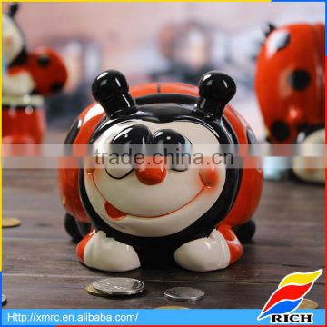 Home decoration cool gift ceramic custom coin box