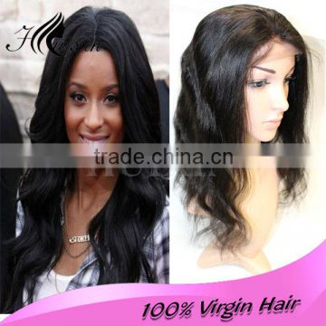 popular brazilian human hair full lace wig, top grade brazilian human hair wigs