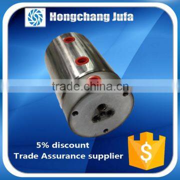 3 way tube connector stainless steel excavator swivel joint for hydraulic oil/air