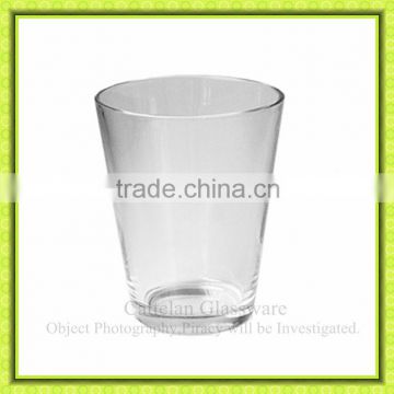 Table centerpeice,conical glass vase for flower,giant glass tumbler for growing plants