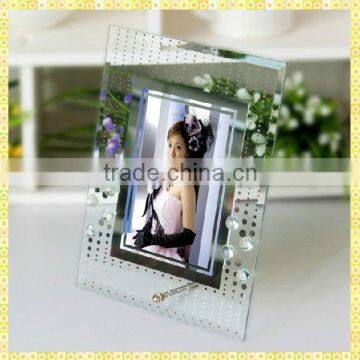 Handicraft Silk Print Glass Photo Frame For Home Decoration