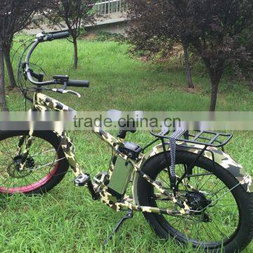 2014 Camo Hummer Bicycles fat tire used 48V Samsung Li