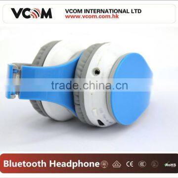 VCOM Built-in Microphone Wireless Head Phones with SD Card from China Factory