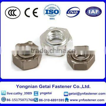 Hexagon welding nuts , DIN933/931,928-1983,Welding hexagon nuts with high quality