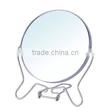 Round metal frame mirror