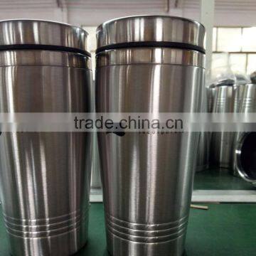 Double wall stainless steel mug, Stainless steel travel mug