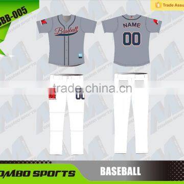 Custom sublimation baseball jersey