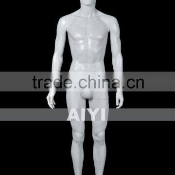 Male Full Body Sports Mannequin Plastic Skin White